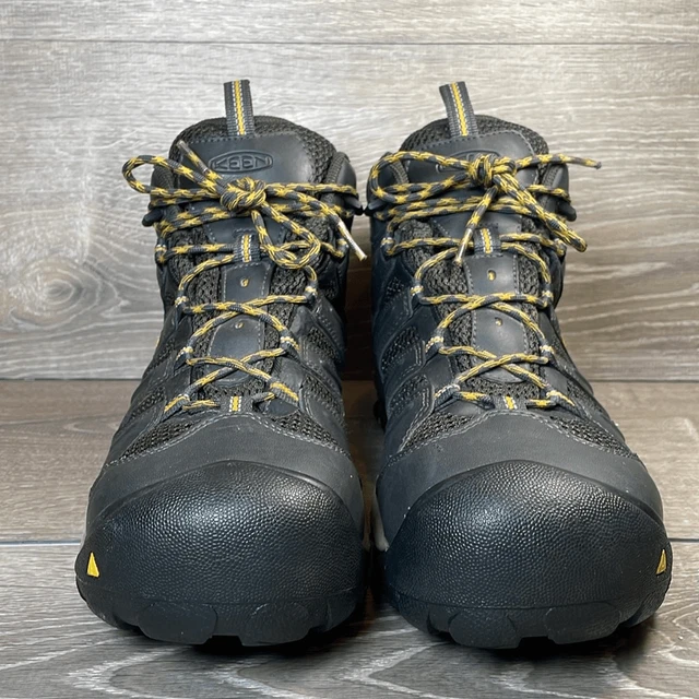 KEEN UTILITY LANSING Mens Sz 12D Raven Tawny Olive Waterproof Steel Toe