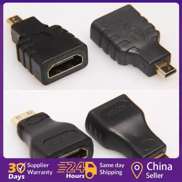 Mini HDMI-compatible Male to HDMI-compatible Female + Micro to HDMI-compatible A