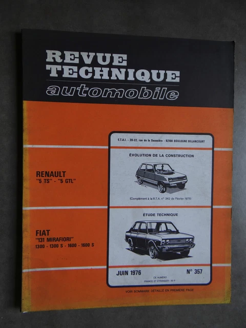 RALLYE RACING 2883) Renault R 5 Alpine Pokalversion mit 93PS im