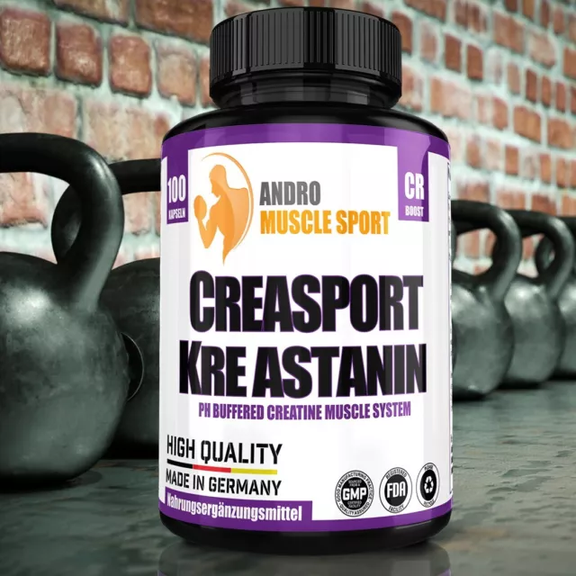 5 x Creasport Kre Astanin Buffered Creatin Muscle System von Andro Muscle Sport 3