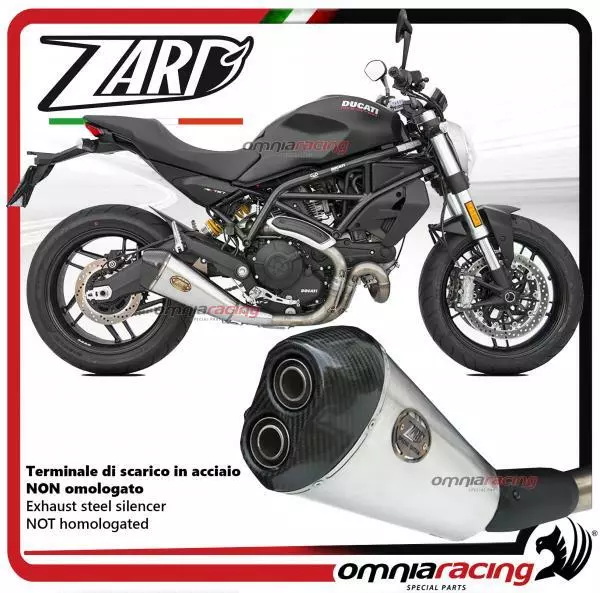 Zard Echappement acier racing pour Ducati Monster 797 2017>