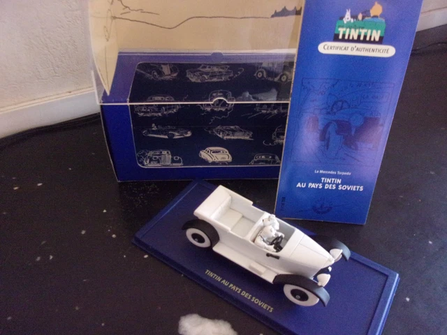 Miniature Moulinsart Tintin Au Pays Des Soviets Mercedes Torpedo 1/43 Métal