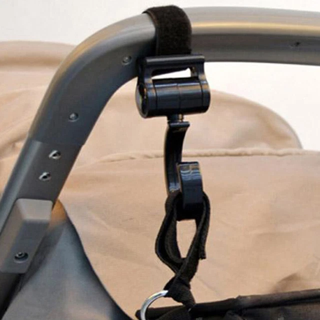 2 un. ganchos para colgador de bebé multiuso ABS bolsa de mamá para colgar bolsas de pañales bolso