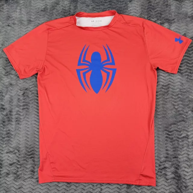 UNDER ARMOUR SPIDER Man Compression Shirt Mens 2XL Marvel Alter Ego Red ...