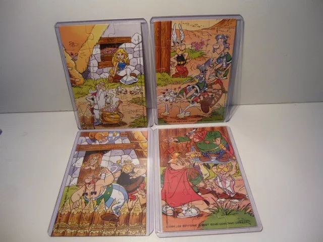 Ü Ei Puzzle 2000 Asterix und die Römer  4-teilig +4 BPZ in 4 Schutzhüllen