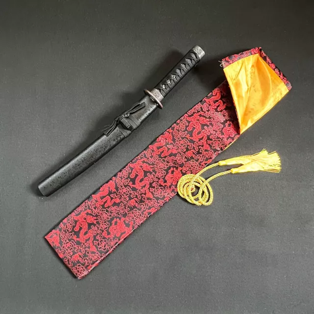 Silk Japanese Samurai Sword Bag Storage Katana Wakizashi Bag Dragon Embroidery