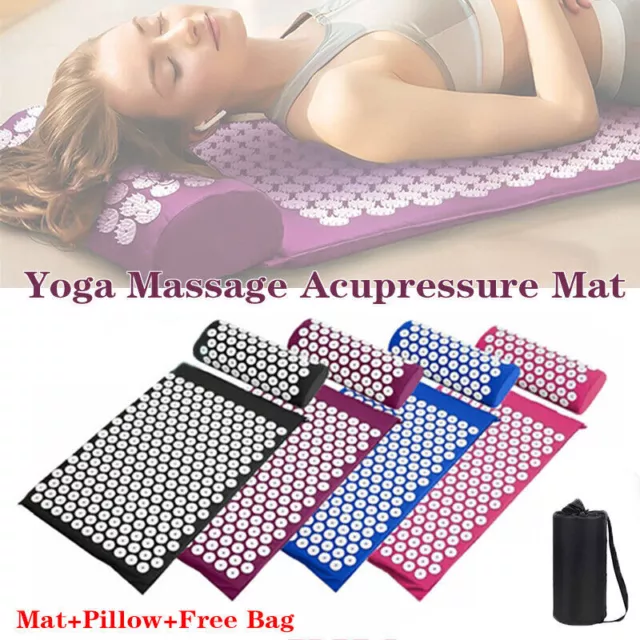 Massage Acupressure Mat Yoga Shakti Sit Lying Mats Cut Pain Stress Soreness