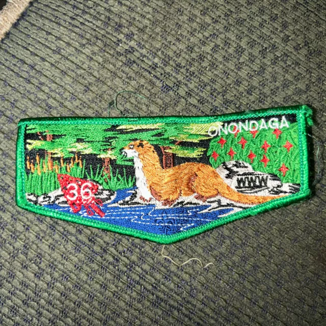 OA Flap Lodge 36 Onondaga Green Border