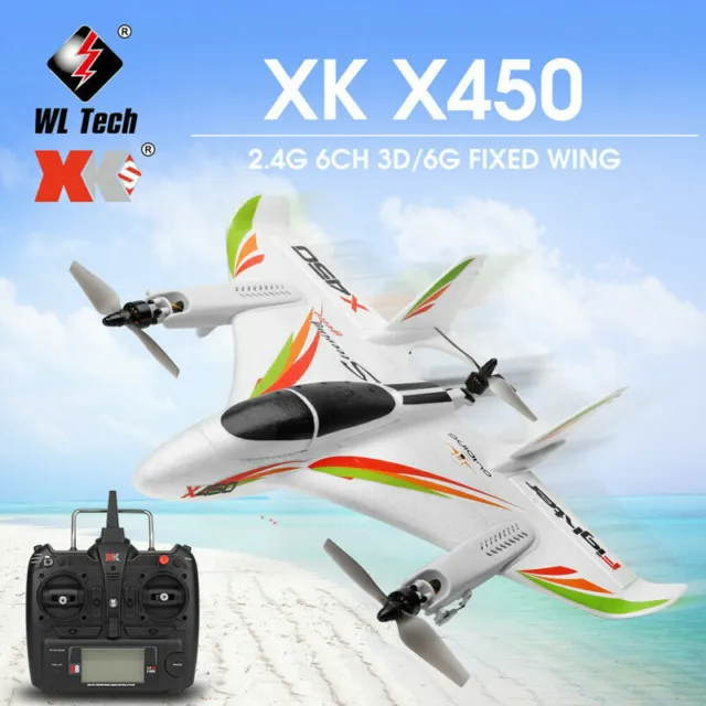 Xk X450 6Ch Remote Control Vertical Take Off Landing 3D Aerobatic Rc Drone Eu Ht