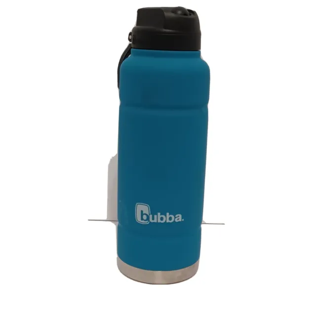 bubba Trailblazer Stainless Water Bottle Straw Lid Very Berry Blue 40 fl oz