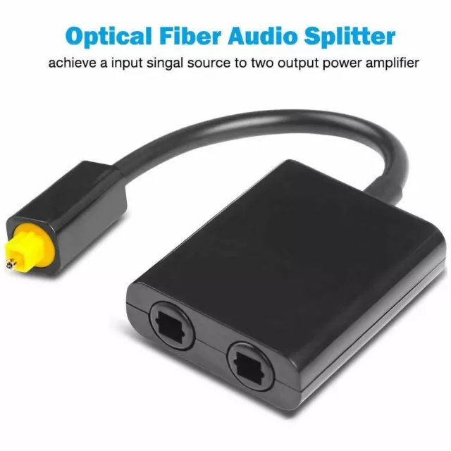 Toslink Splitter 1 bis 2 Female Adapter Für Digital Toslink Digital Audio Cable 2