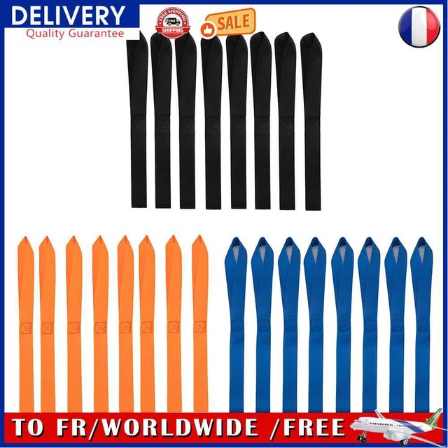 8x Soft Loop Tie-Down Towing Strap 13x1 inch for Securing Motorcycle UTV Scooter