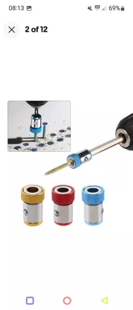 Hex Shank Magnetic Drywall Screwdriver Holder Precision Drill Screw Tool  .