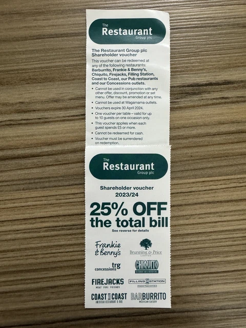 Frankie & Benny’s Chiquito Voucher