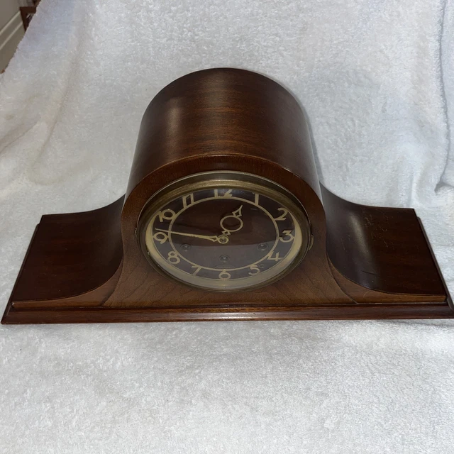 VINTAGE SETH THOMAS Mantle Clock 124 Movement 8 Day Chime ! Running