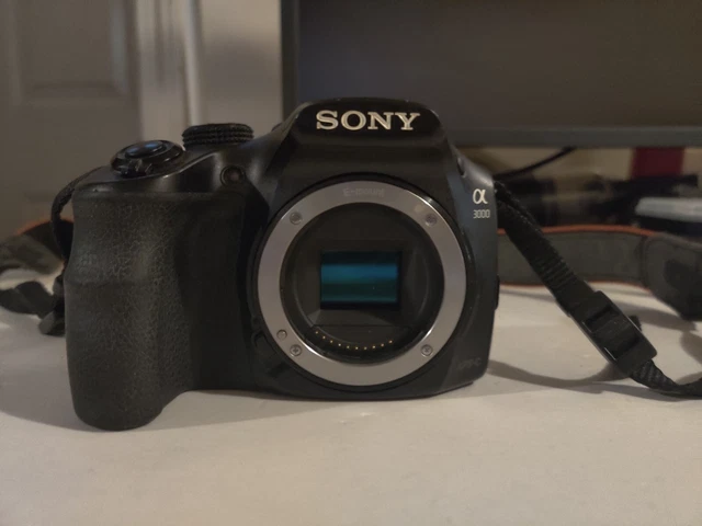 Mint Sony Alpha a3000 20.1MP Digital Camera Black(Body Only) w/Charger & Battery