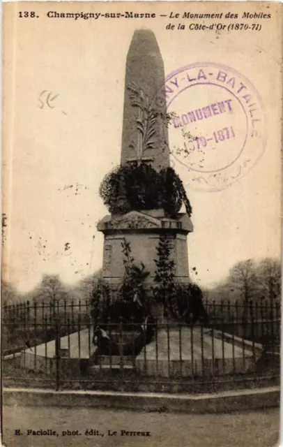 CPA CHAMPIGNY-sur-MARNE Le Monument des Mobiles de la Cote d'Or (569782)