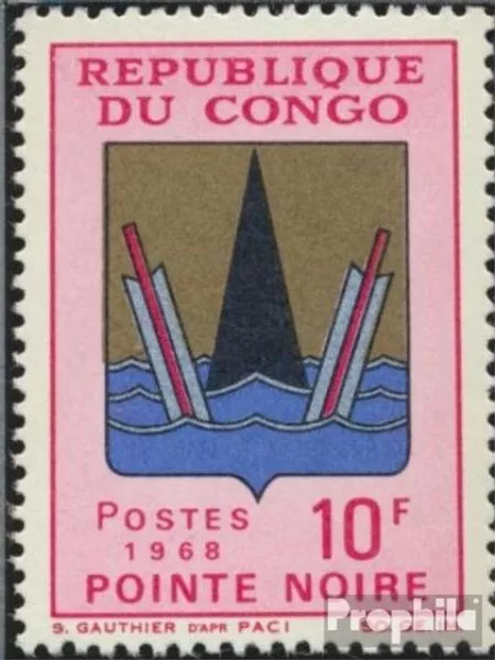Briefmarken Kongo (Brazzaville) 1968 Mi 147 postfrisch Flaggen und Wappen