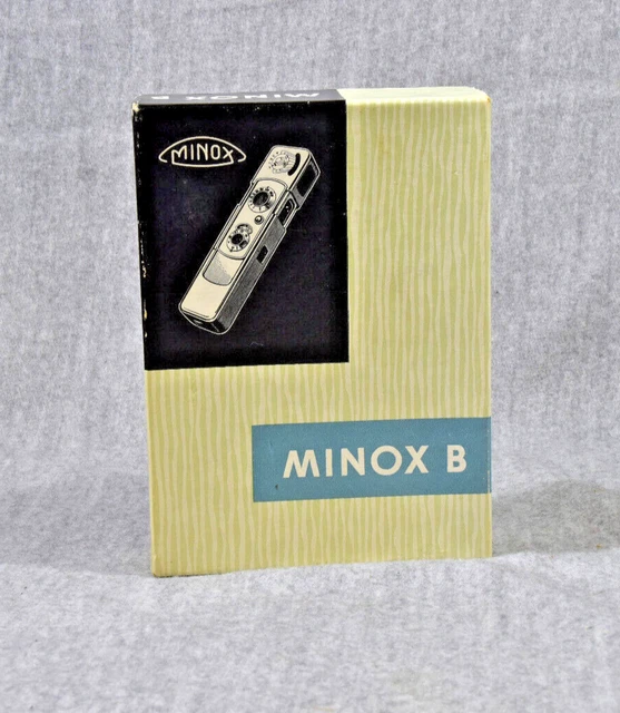 Como Nueva Cámara Minox B De Colección Con Estuche, Cadena Y Manual Iob #847310