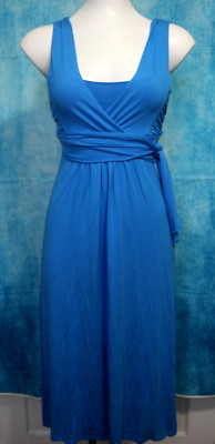 Victoria's Secret Bra Tops Maxi Dress Teal Blue Ruched Wrap Size X-Small XS