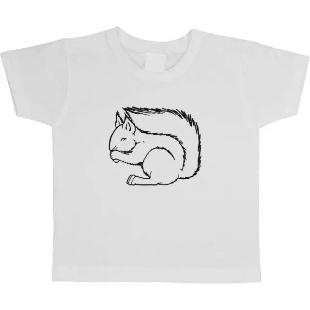 'Squirrel Eating' Children's / Kid's Cotton T-Shirts (TS005344)