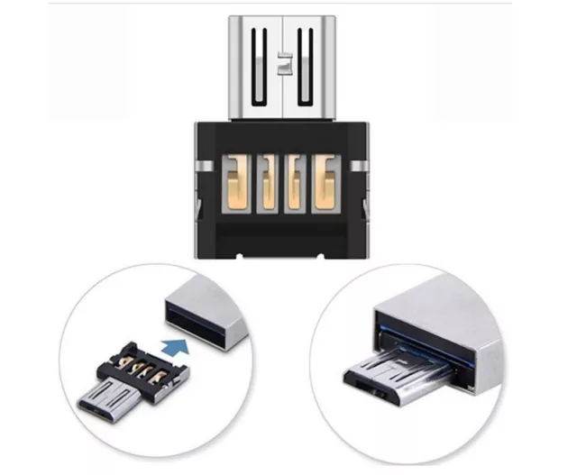 ADATTATORE CONVERTITORE Mini USB 2.0 Micro USB OTG samsung smartphone android