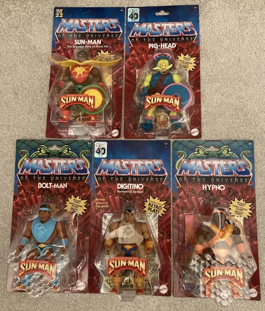 Motu Origins 7 Figuren Sun-Man EXCLUSIVE Digitino Hypno Masters of the Universe