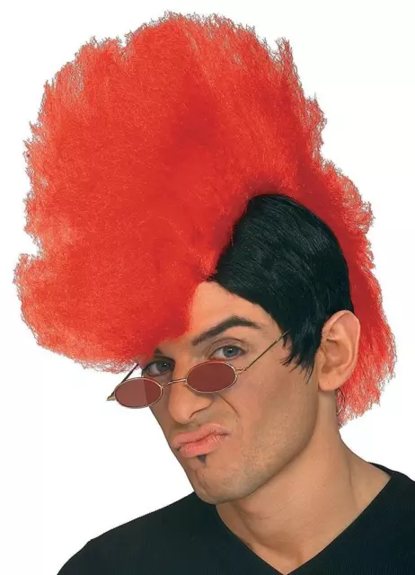 Rant-N-Rave Wig Punk Mohawk Fancy Dress Halloween Costume Accessory 2 COLORS