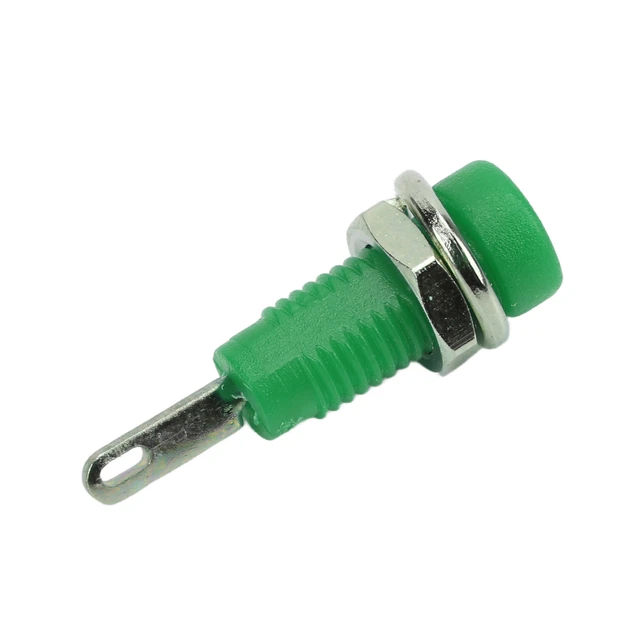 (Verde)10 Pz J.40003 2mm Jack A Banana Presa 2mm Jack A Banana Jack Pannello