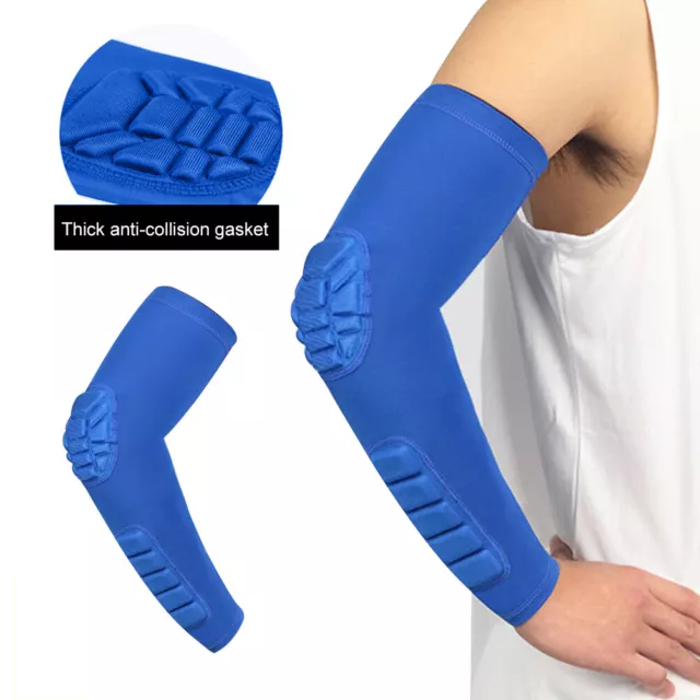 Elbow Sleeve Padded Compressed Arm Forearm Guard Sports Shooter Sleeves Prot(01