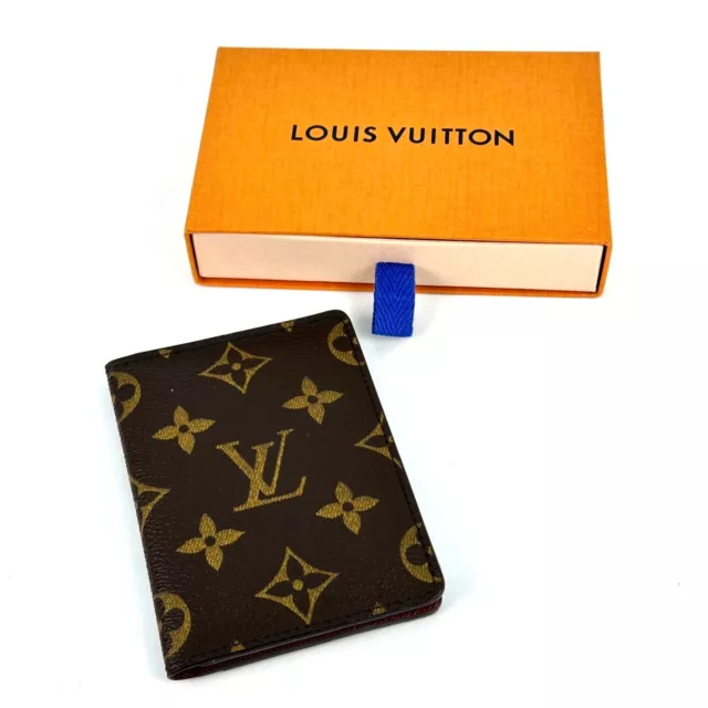 Auth LOUIS VUITTON Porte Carte Pass Vertical M66541 Brown Monogram - CT4057