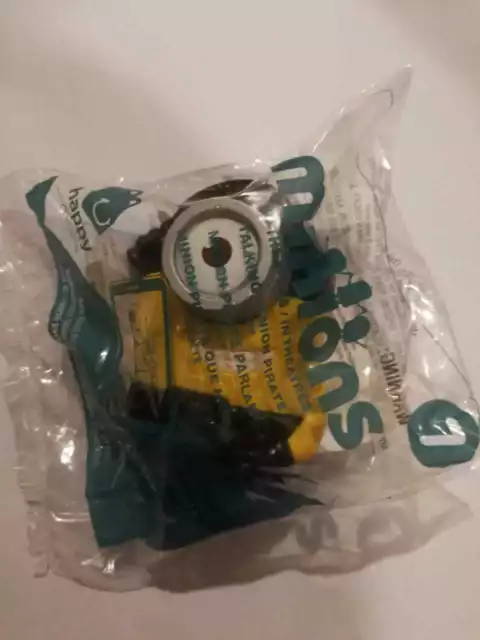 MCDONALD's MINIONS 2015 Talking Minion Pirate New and Sealed from USA Happy Meal