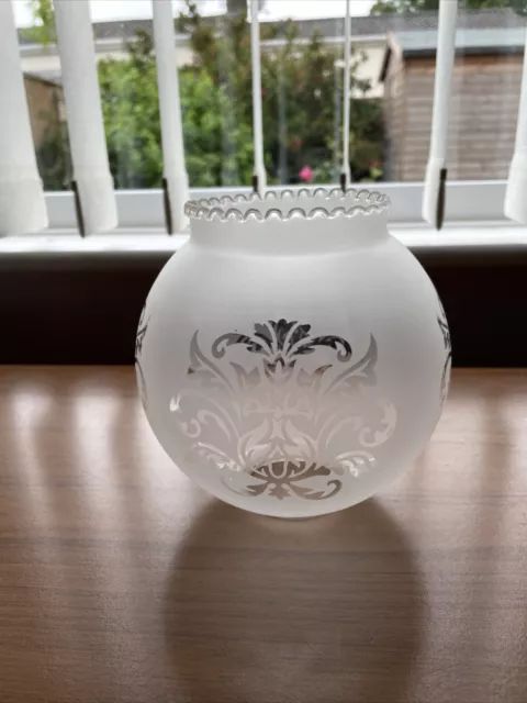 Frosted And Clear Glass Globe Shaped  Lamp/Lamp Shade (Ek)