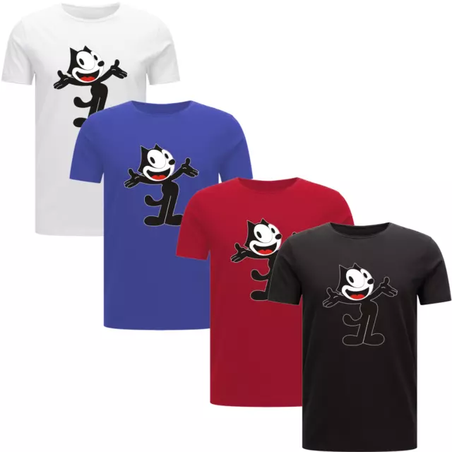 Felix The Cat Funny Cartoon Character Inky & Winky Men Women Unisex T-shirt