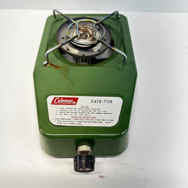 VINTAGE COLEMAN PROPANE Butane Portable Camp Stove Single Burner 5418