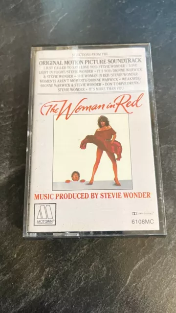 The Woman In Red Original Soundtrack Cassette Stevie Wonder 1984…53