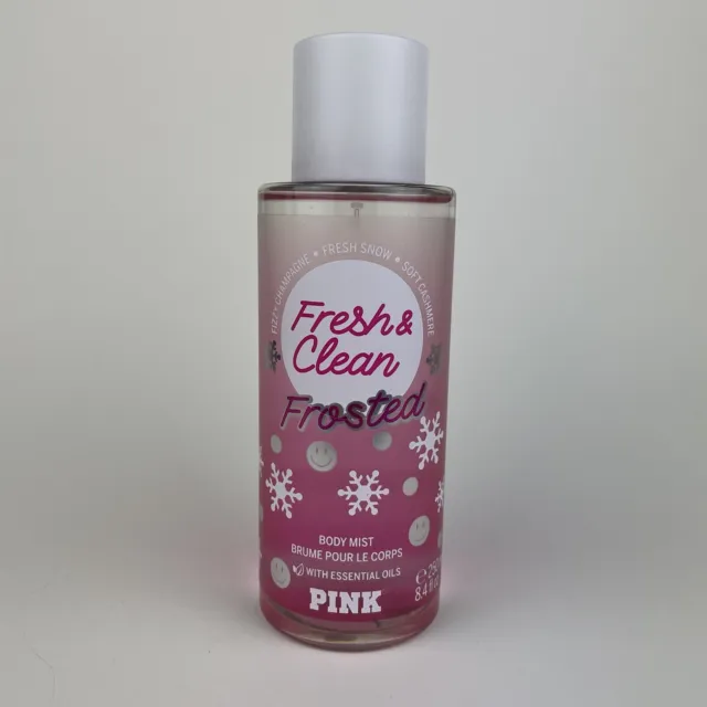 NEW Victoria's Secret PINK Fresh & Clean Frosted Body Mist 8.4oz Discontinued