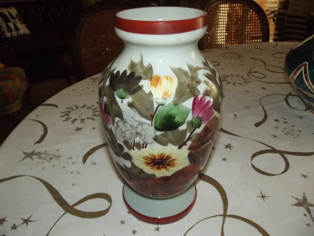Lanceur (5) - Verre, verre opaque peint à la main