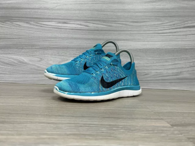Nike free 4.0 flyknit blue grey deals