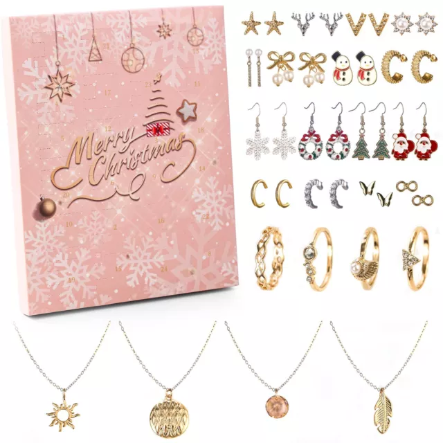 DEWUR Adventskalender 2023 Mädchen Frauen Weinachtskalender Teenager Schmuck