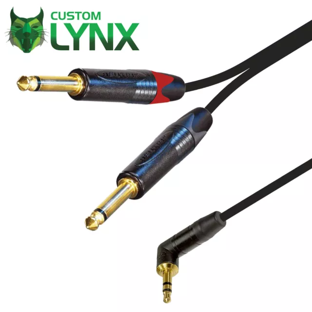 Custom Lynx Professional Neutrik Stereo Jack to Stereo Jack Cable, 5m