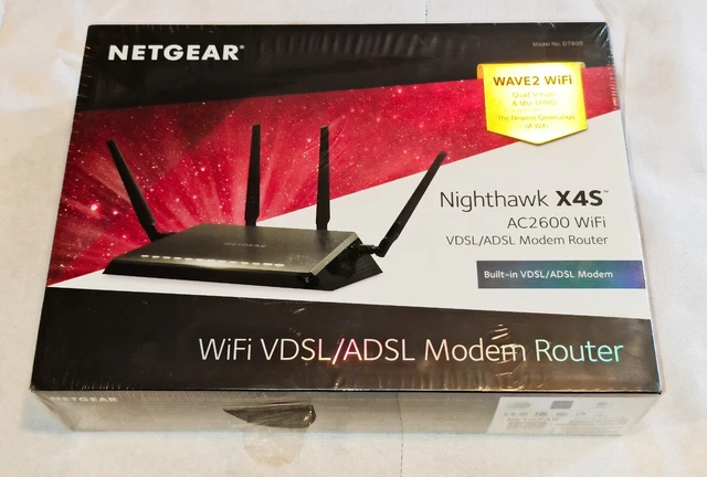 Netgear Nighthawk X4S D7800 Modem ADSL-VSDL Router Wifi AC2600 Dual Band