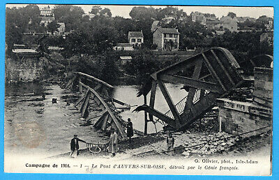 Cpa 95 Auvers Sur Oise - Le Pont