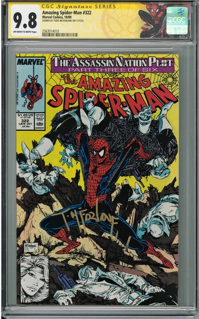Cgc Amazing Spider-Man #322 (9.8) Signature Series - Signed By Todd Mcfarlane