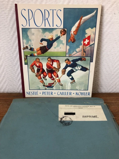 Album Complet NPCK Nestlé Peter Cailler Kohler SPORTS Vol. 1 (1938) avant PANINI