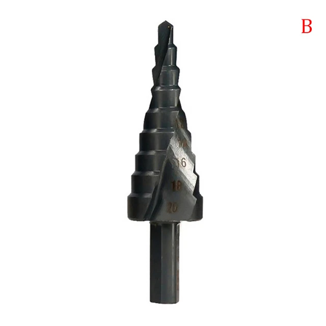3PCS/SET 4-32MM HSS Cobalt Step Stepped Drill Bit Set Nitrogen Spiral Hole-wf
