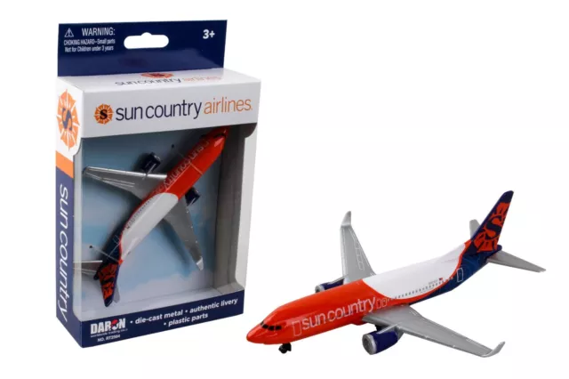 Sun Country Boeing 737 Airplane 5" Wingspan Daron Toys