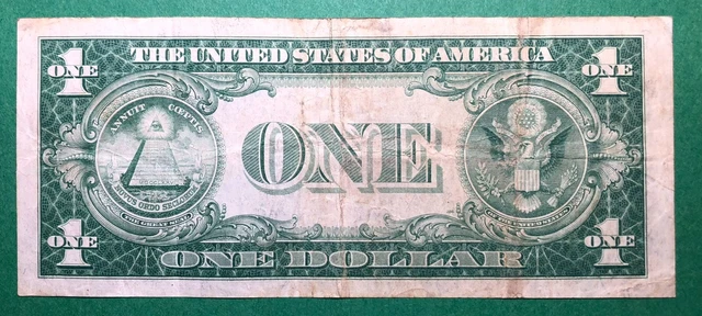 Rare - Double Date - $1 - 1935 - Silver Certificate - Fine 2