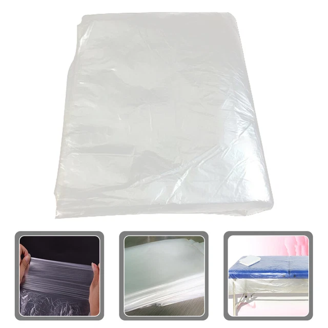 90 Pcs Z.B. Film Einweg-Bettdecken Salon-Bettwäsche Transparent