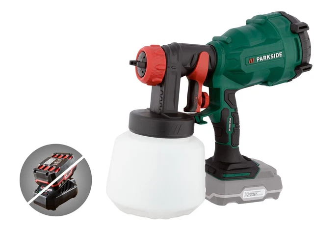 Pistolet à peinture sans fil PARKSIDE 20 V X20V TEAM neuf C